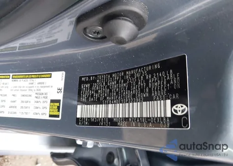 2025 Toyota Corolla Le z USA, uszkodzony, nr VIN 5YFB4MDE1SP323962